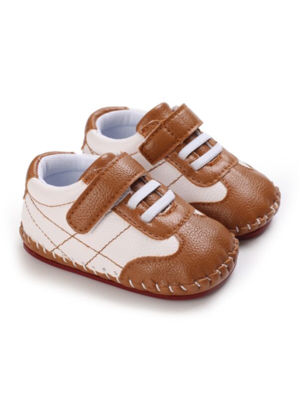 Hit Color PU Baby House Shoes 210823954
