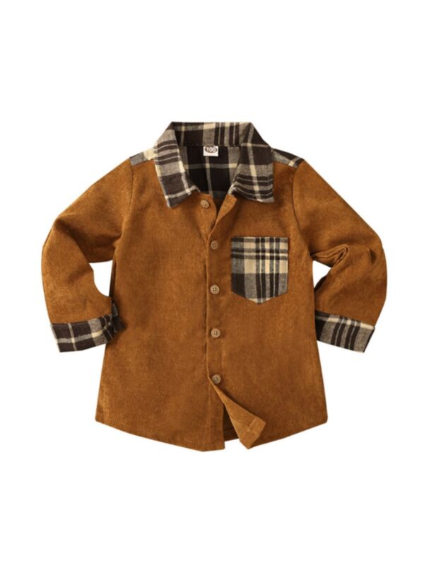 Wholesale Boy Clothing Checked Kid Boy Jackets Kids Wholesale Clothing 210824040