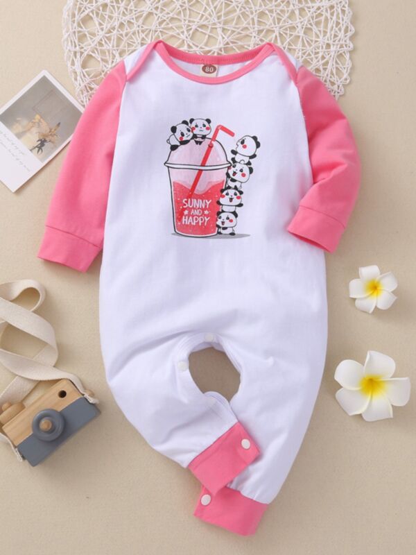 SUNNY AND HAPPY Panda Print Jumpsuit Wholesale Baby Clothing 210824603