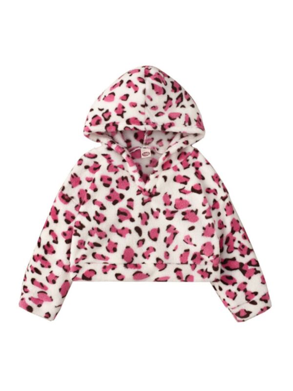 Leopard Print Kid Girl Hoodies Wholesale Girls Clothes 210826945