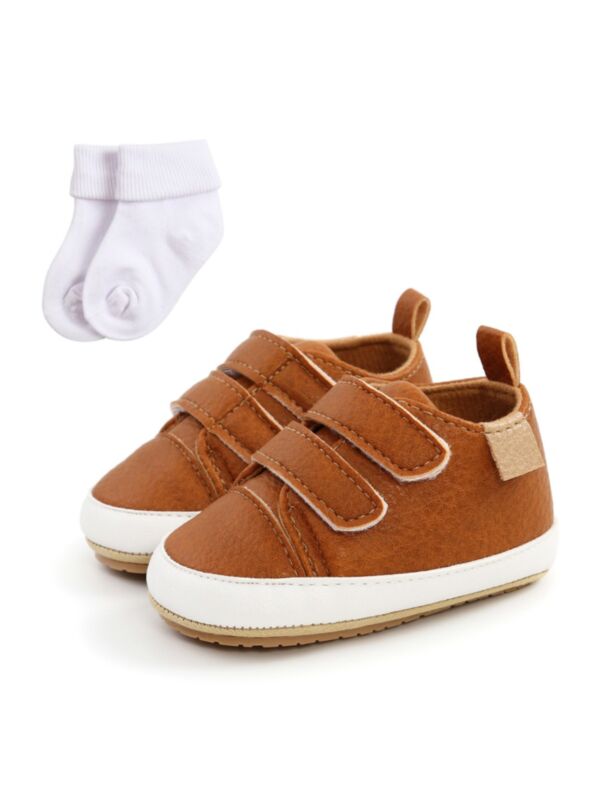 Leopard Love Haert Print PU Pre Walker Baby Shoes 21082953