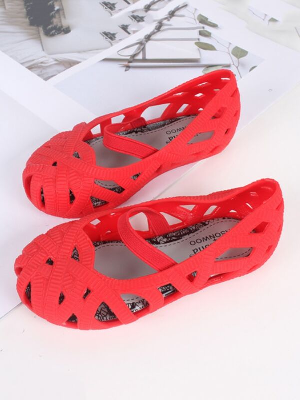 Solid Color Hollow Kid Girl Sandals 210830188