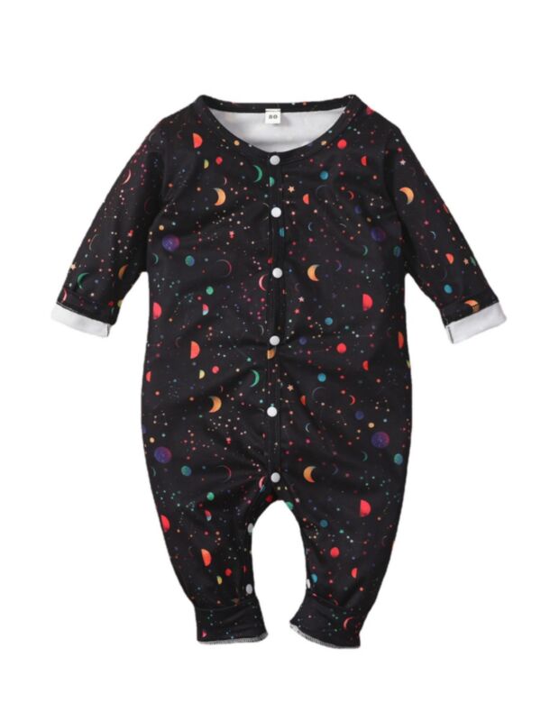 Galaxy Print Wholesale Baby Jumpsuits 210915852