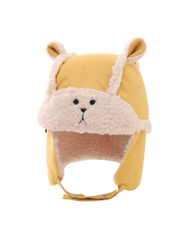 Toddler Bear Ear Windproof Hat 210916869
