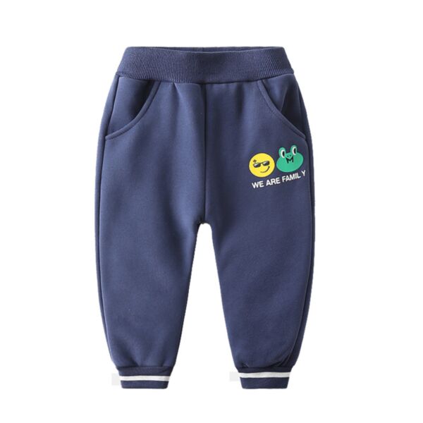 Kids Clothing Vendors Smile Face Print Boys Trousers 210922233