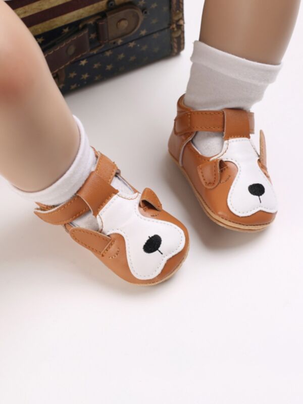Cartoon Animals PU Leather Cute Baby Shoes 210923372