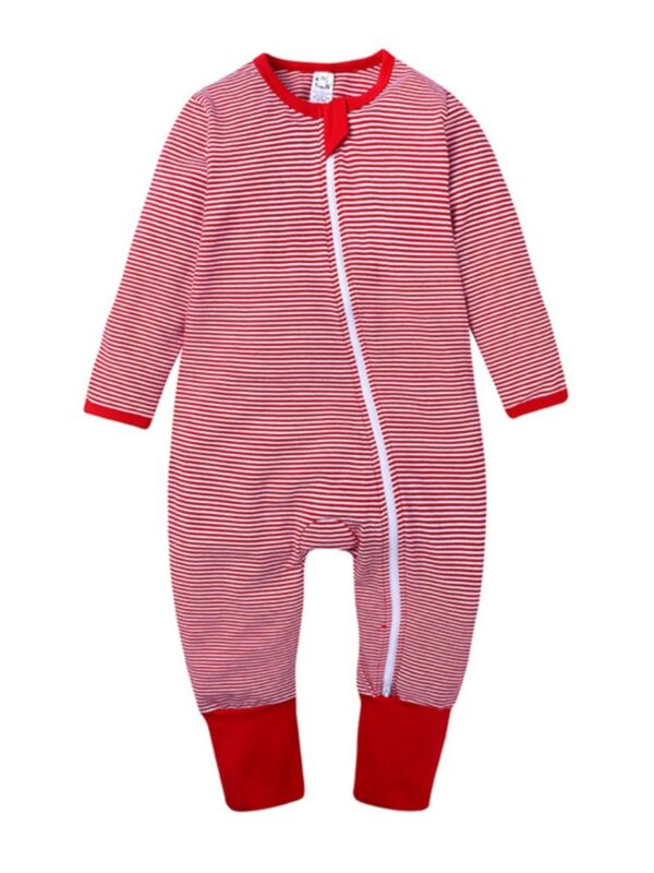 Striped Long Sleeve Jumpsuit Wholesale Baby Clothing 210928654