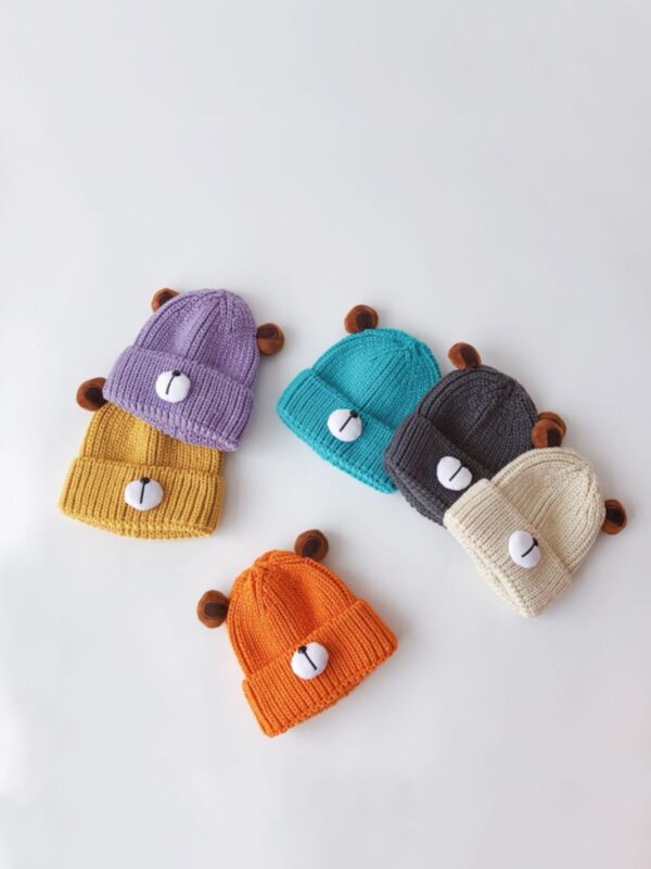 Toddler Bear Ears Knitted Beanie 211006157