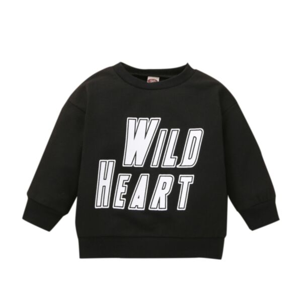 WILD HEART Print Wholesale Baby Sweatshirts 21101734