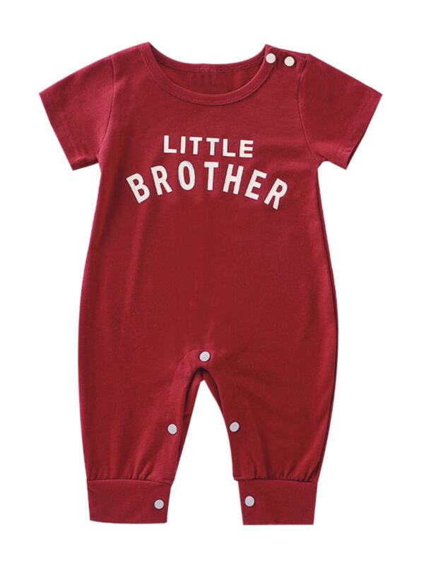 Summer LITTLE BROTHER Baby Jumpsuit