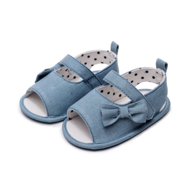 3-18M Baby Girls Bow Canvas Sandals Wholesale Baby Shoes KSHOV385396 blue