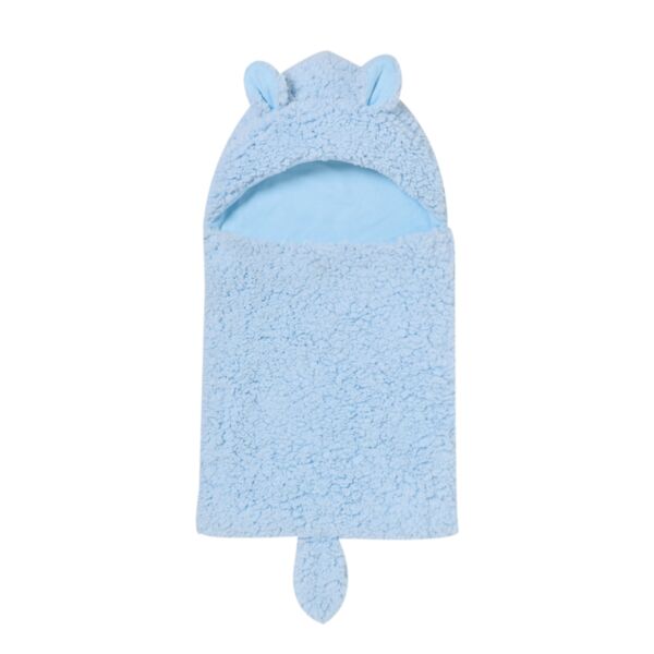 Baby Pure Color Ears Hooded Quilt 21101703