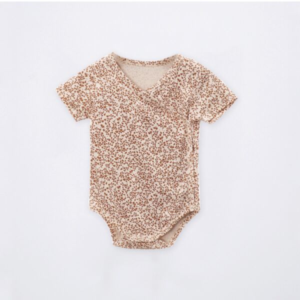 0-18M Floral Short Sleeve Romper Baby Wholesale Clothing