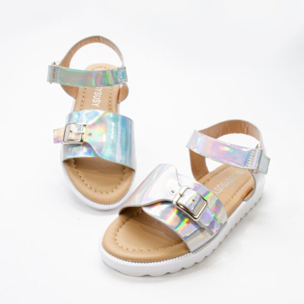 Kids Girls Velcro Laser Sandals Wholesale Kids Shoes V3823030600177
