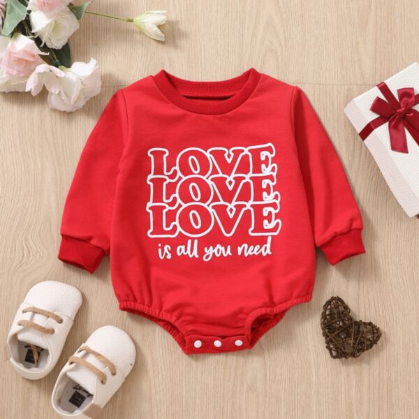 0-18M Letter Print Long Sleeve Romper Baby Wholesale Clothing