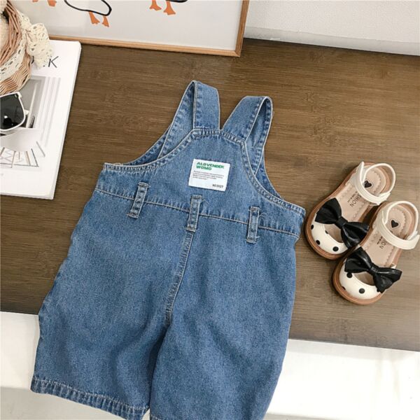 9M-6Y Toddler Girl Tags Denim Camisole Jumpsuit Wholesale Little Girl Clothing V5923042600082