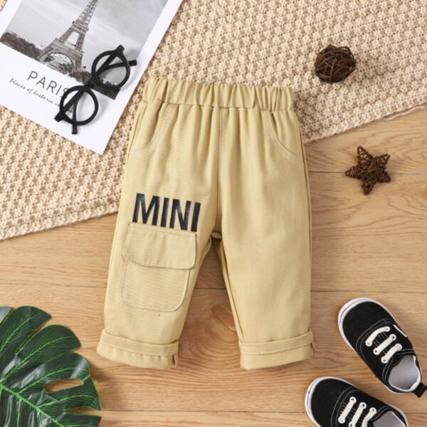 3-24M Baby Boys MINI Letter Print Pants Wholesale Boys Boutique Clothing V3823031500035
