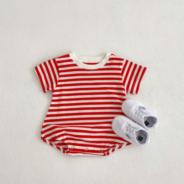 3-24M Baby Girls Boys Striped Bodysuit Baby Wholesale Clothing V3823030302021