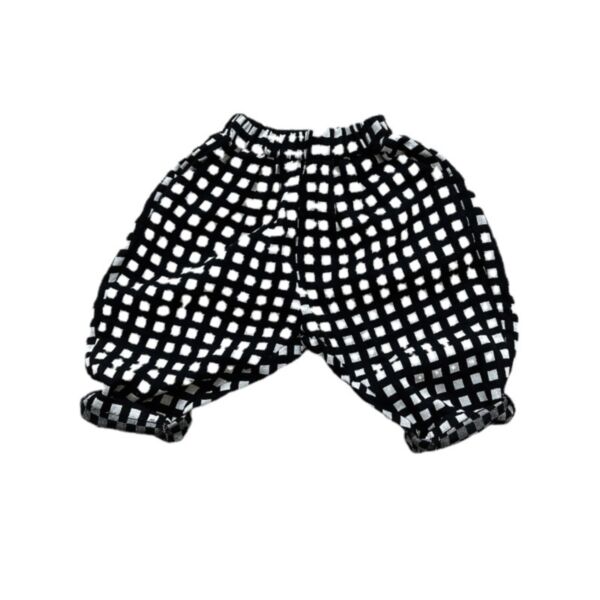 9M-6Y Toddler Black And White Plaid Loose Pants Wholesale Toddler Boutique Clothing AliceV3823040600043