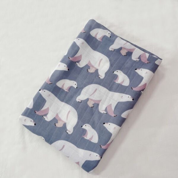 Baby Cartoon Animal & Fruit Print Square Towel Blanket Accessories Wholesale Vendors V59678607939504