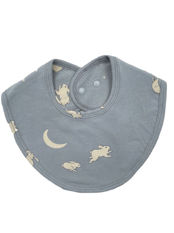 Baby Cartoon Rabbit Moon Printed Buttons Waterproof Soft Bibs Wholesale Accessories Vendors V592302250000125