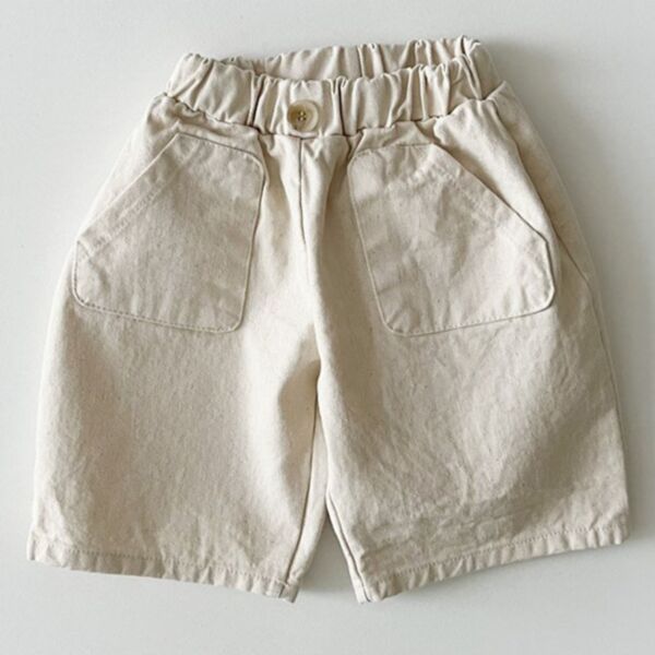6-24M Solid Color Pocket Shorts Baby Wholesale Clothing