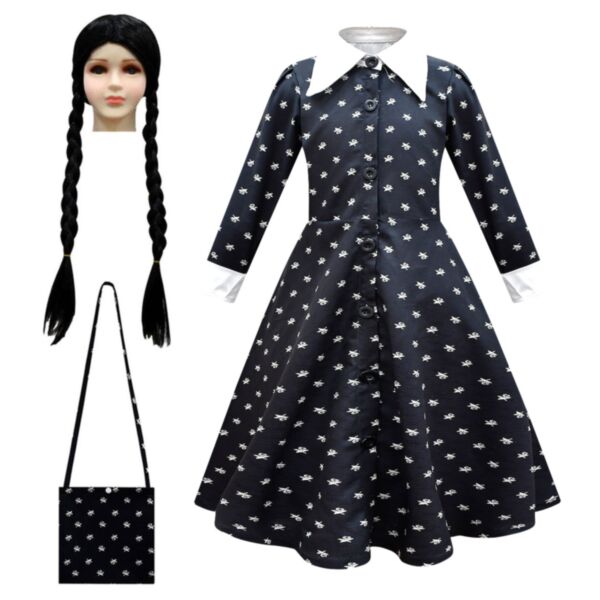 3-12Y Big Kids Girls Florla Lapel Button-Up Dress Wholesale Kids Boutique Clothing V3823030100035