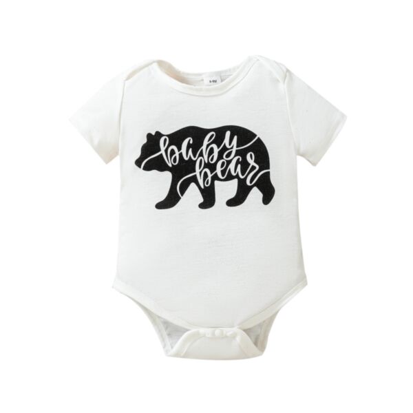 3-24M Summer Baby Bear Letter Print Bodysuit One Piece Wholesale Baby Clothes V3824053100901