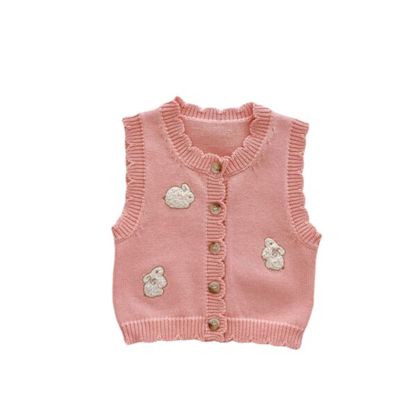 3-24M Baby Knitted Vest Rabbit Sweater Cardigan Wholesale Baby Boutique Clothing V3823031700150