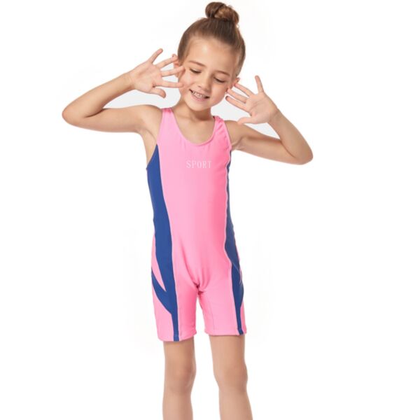 4-12Y Big Kids Girls Tank Children's Sports Swimsuit Wholesale Clothing Kidswear V3823030600167