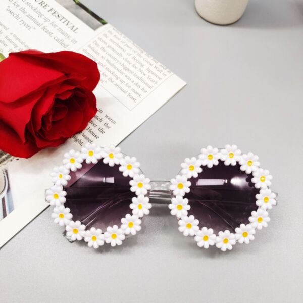 Baby Daisy Decorative Photo Shoot Anti-UV Sunglasses Wholesale Accessories V592302250000123