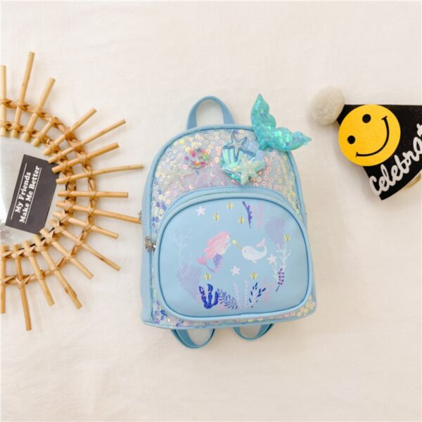 Children'S Bags Cute Mermaid Sequin Backpack Wholesale Accessories Vendors V5923022500003