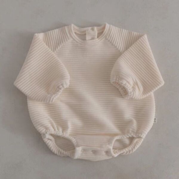 3-18M Baby Round Neck Long Sleeves Bodysuit Wholesale Baby Boutique Clothing V3824011200299