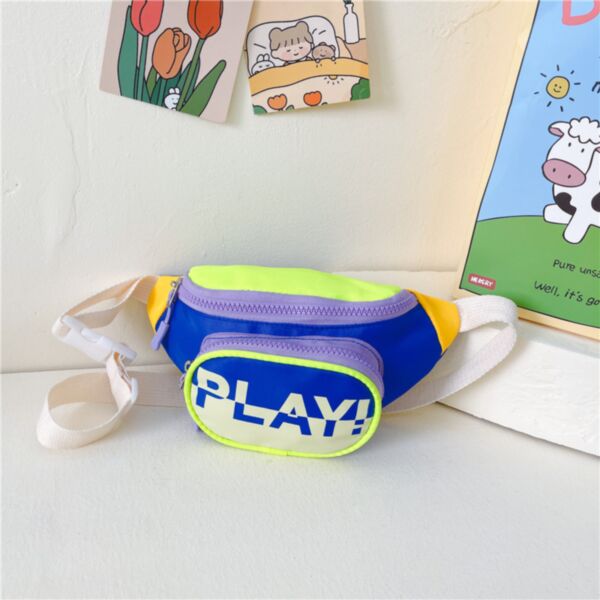 Letter Print Colorblock Purse Bag Kid Wholesale Accessories