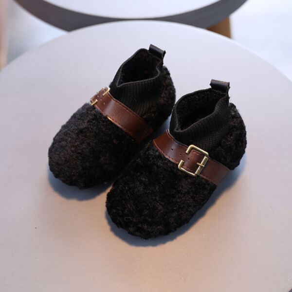 Fleece Knitted Overshoes Inner Wool Warm Toddler Shoes Kid Wholesale Accessories KSHOV491686