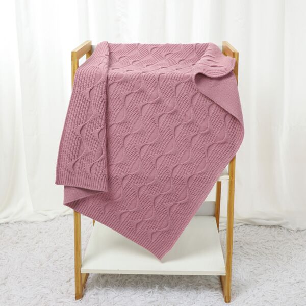 Baby Blankets Solid Color Knitted Swaddle Baby Accessories Wholesale V3803102674