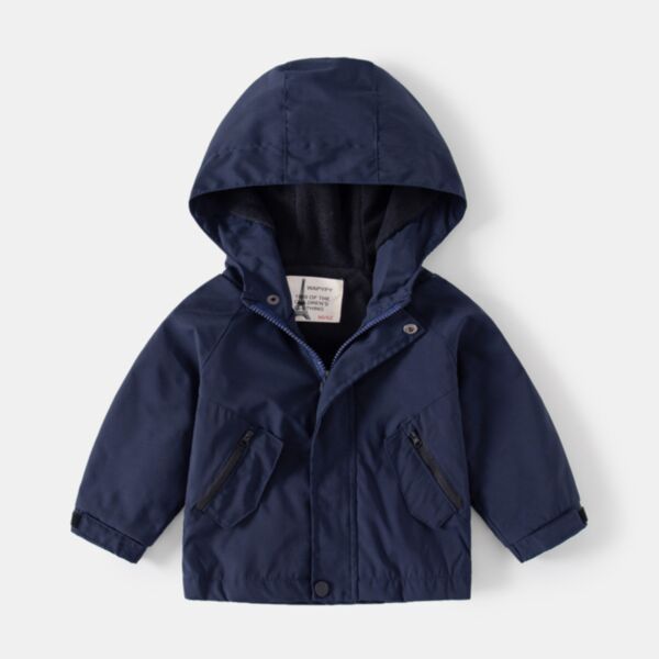 18M-6Y Toddler Boys Thick Warm Autumn Winter Outerwear Fleece Waterproof Jackets Wholesale Childrens Clothing KCV600643