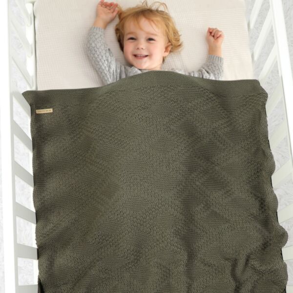 Baby Newborn Solid Color Knitting Blanket Wholesale Accessories KCLV385114951 green