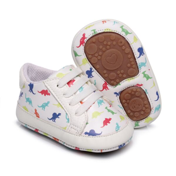 3-24M Unisex Elastic Laces Cartoon Pattern Baby Sneakers Accessories Wholesale Vendors KSHOV385391 white