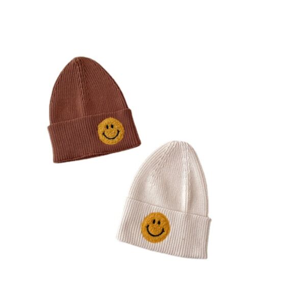 3M-4Y Baby Toddler Smiley Cotton Knitted Hats Wholesale Accessories Vendors AliceKHV387148