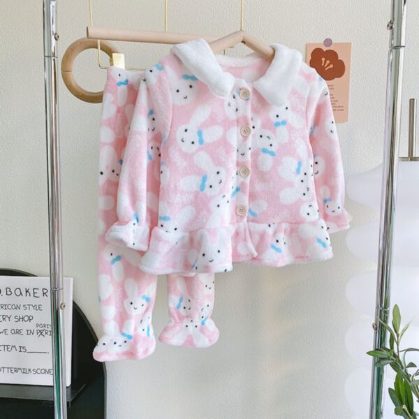 18M-7Y Solid Color Pearl Fleece Lace Coat Girl Wholesale Kids Boutique Clothing KKHQV491774