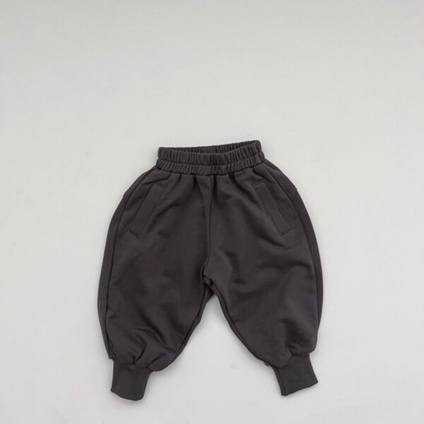 9M-6Y Solid Color Bubble Trousers Cotton Sweatpants Baby Wholesale Clothing KKHQV492002