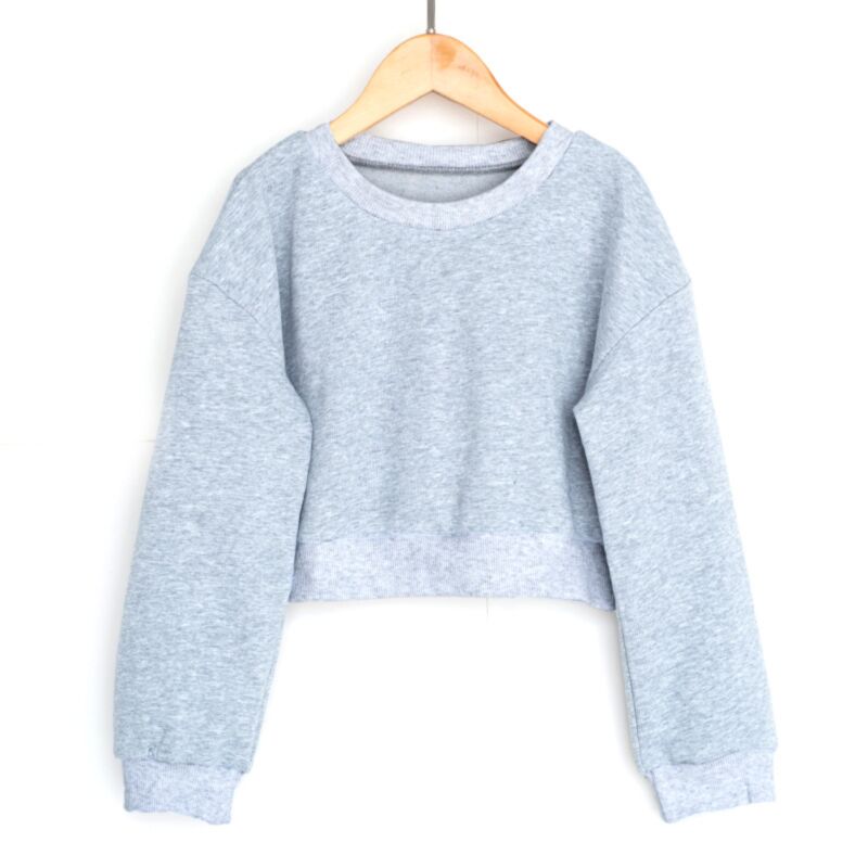 Wholesale Big Girl Clothing Sports Wear Solid Color Top