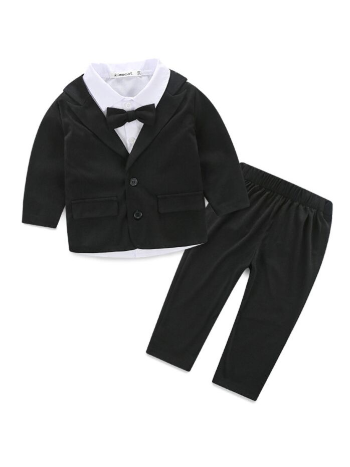 Wholesale 3piece Spring Baby Boys Suits White Shirt wi