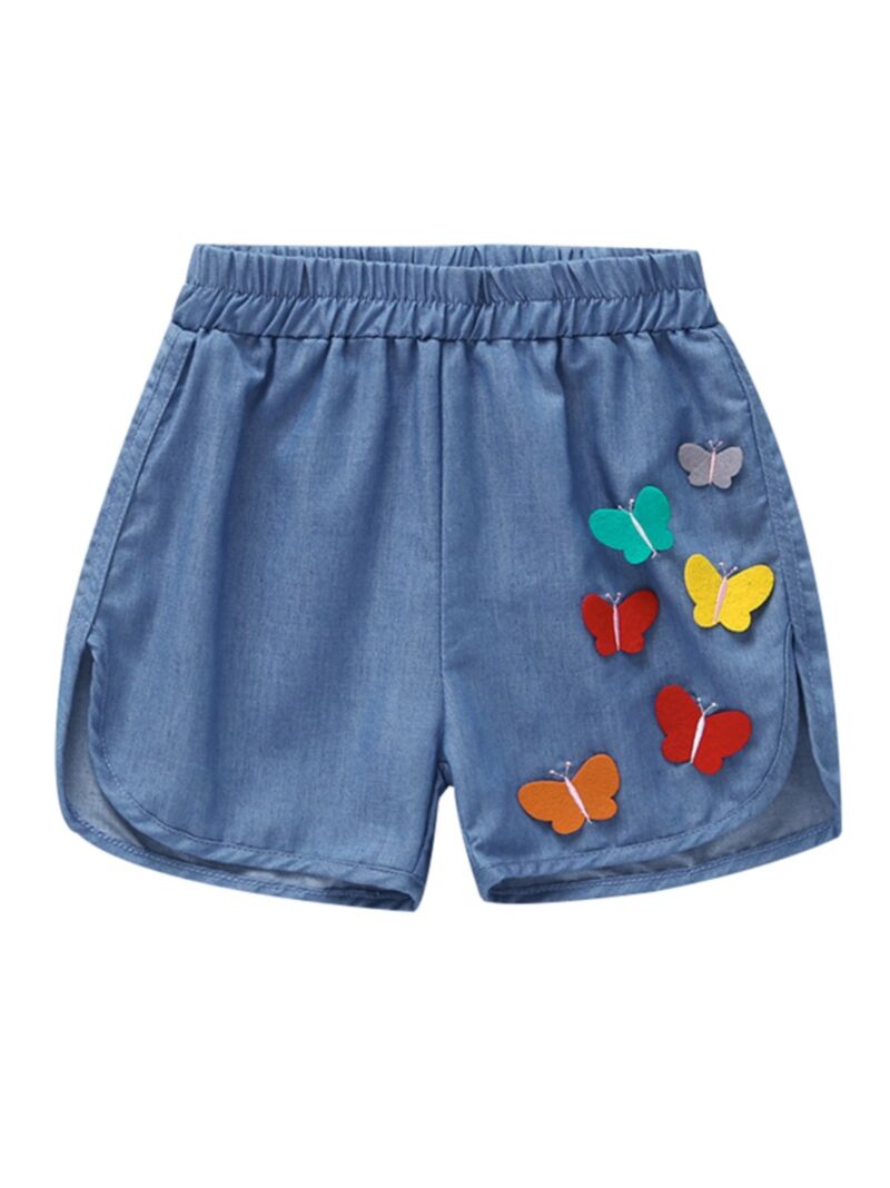 Wholesale Butterfly Trimmed Baby Little Girl Shorts 190