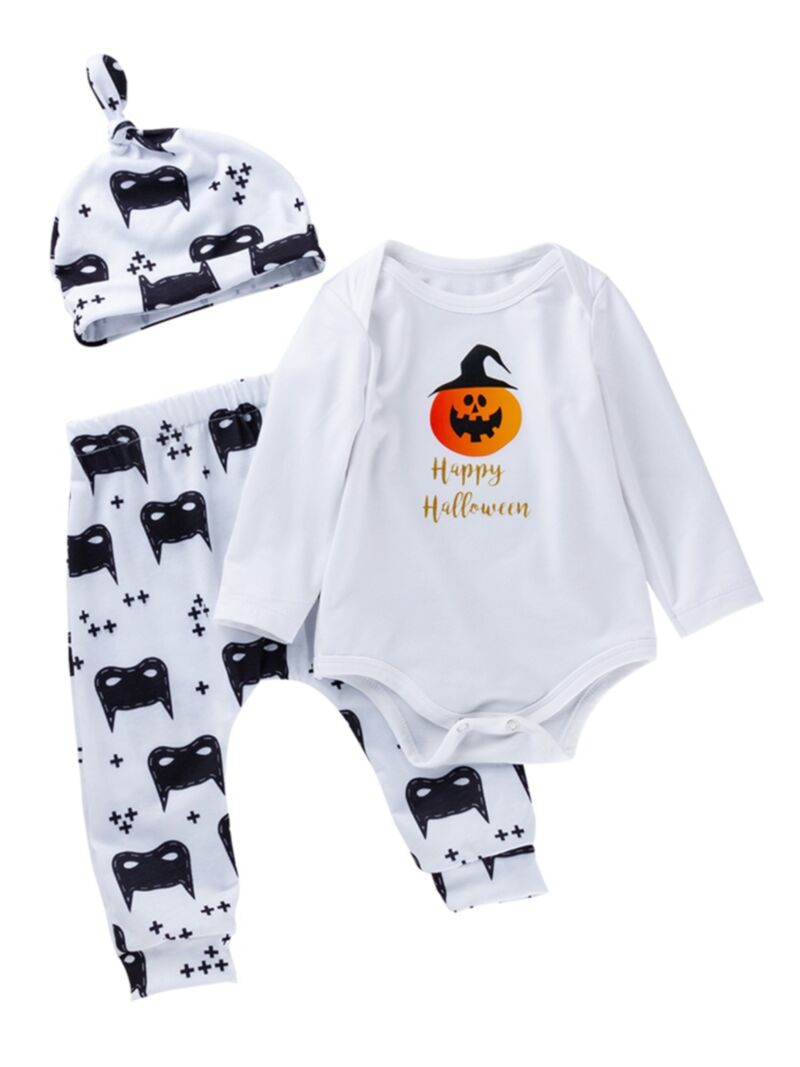 Wholesale 3Piece Baby Halloween Clothes Outfits Pumkin