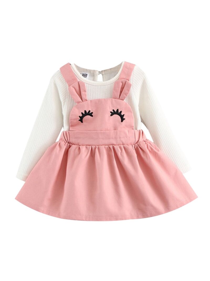Wholesale Fall Baby Girl Fake Two Piece Dress 19090651