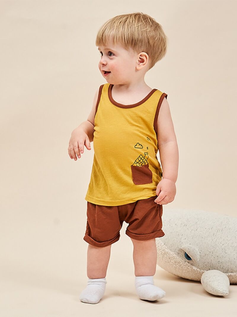 Wholesale 2Piece Summer Baby Toddler Boy Tank Top & Sh