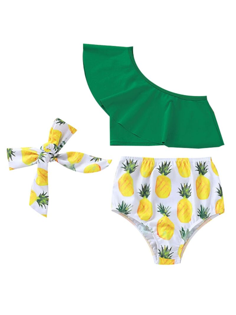Wholesale 3-Piece Pineapple Swimwear Set 19121904 - kis