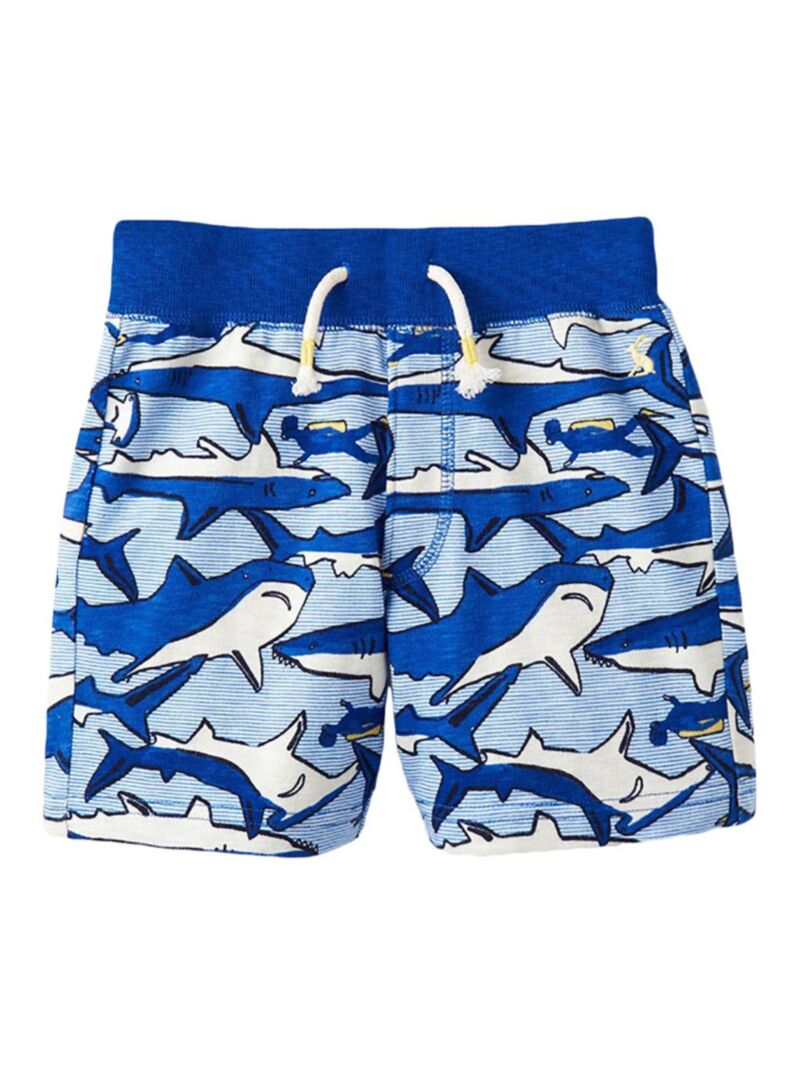 Wholesale 6-PACK Little Boys Shark Casual Shorts 191223
